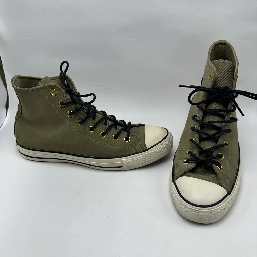 Converse Mens Chuck Taylor All Star High Top Jute Leather Brown Sz  9 153809C